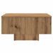 Table basse chêne artisanal 60x60x31,5 cm bois d'ingénierie - Photo n°4