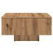 Table basse chêne artisanal 60x60x31,5 cm bois d'ingénierie - Photo n°5