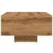 Table basse chêne artisanal 85x55x31 cm bois d'ingénierie - Photo n°5