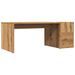 Table basse chêne artisanal 90x45x35 cm bois d'ingénierie - Photo n°2