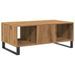 Table basse chêne artisanal 90x50x36,5 cm bois d'ingénierie - Photo n°7