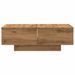 Table basse chêne artisanal 90x60x31 cm bois d'ingénierie - Photo n°4