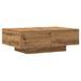 Table basse chêne artisanal 90x60x31 cm bois d'ingénierie - Photo n°6