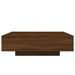 Table basse chêne marron 100x100x31 cm bois d'ingénierie - Photo n°6