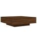 Table basse chêne marron 100x100x31 cm bois d'ingénierie - Photo n°7