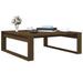 Table basse Chêne marron 100x100x35 cm Bois d'ingénierie - Photo n°4