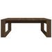 Table basse Chêne marron 100x100x35 cm Bois d'ingénierie - Photo n°5