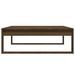 Table basse Chêne marron 100x100x35 cm Bois d'ingénierie - Photo n°6