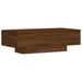 Table basse chêne marron 100x49,5x31 cm bois d'ingénierie - Photo n°1