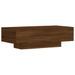 Table basse chêne marron 100x49,5x31 cm bois d'ingénierie - Photo n°6