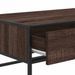 Table basse chêne marron 100x50x35cm bois d'ingénierie et métal - Photo n°9