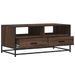 Table basse chêne marron 100x50x45cm bois d'ingénierie et métal - Photo n°8