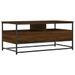 Table basse chêne marron 100x51x45 cm bois d'ingénierie - Photo n°8