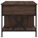 Table basse chêne marron 100x55x50cm bois d'ingénierie et métal - Photo n°6