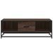 Table basse chêne marron 100x57x35cm bois d'ingénierie et métal - Photo n°5