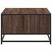 Table basse chêne marron 100x57x35cm bois d'ingénierie et métal - Photo n°6