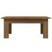 Table basse Chêne marron 100x60x42 cm Bois d'ingénierie - Photo n°5