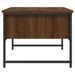 Table basse chêne marron 101x49x39,5 cm bois d'ingénierie - Photo n°7