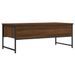 Table basse chêne marron 101x49x39,5 cm bois d'ingénierie - Photo n°8