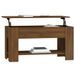 Table basse Chêne marron 101x49x52 cm Bois d'ingénierie - Photo n°7