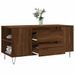 Table basse chêne marron 102x44,5x50 cm bois d'ingénierie - Photo n°4