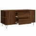 Table basse chêne marron 102x44,5x50 cm bois d'ingénierie - Photo n°6