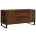 Table basse chêne marron 102x44,5x50 cm bois d'ingénierie - Photo n°1