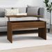 Table basse Chêne marron 102x50,5x52,5 cm Bois d'ingénierie - Photo n°1