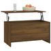 Table basse Chêne marron 102x55,5x52,5 cm Bois d'ingénierie - Photo n°7