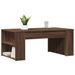 Table basse chêne marron 102x55x42 cm bois d'ingénierie - Photo n°3