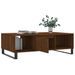 Table basse chêne marron 104x60x35 cm bois d'ingénierie - Photo n°4