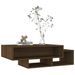 Table basse Chêne marron 105x55x32 cm Bois d'ingénierie - Photo n°3