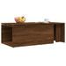 Table basse Chêne marron 150x50x35 cm Bois d'ingénierie - Photo n°5