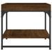 Table basse chêne marron 49,5x49,5x45 cm bois d'ingénierie - Photo n°5