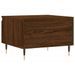 Table basse chêne marron 50x46x35 cm bois d'ingénierie - Photo n°8