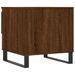 Table basse chêne marron 50x46x50 cm bois d'ingénierie - Photo n°8