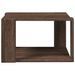 Table basse chêne marron 51,5x51,5x30 cm bois d'ingénierie - Photo n°4