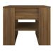 Table basse Chêne marron 55,5x55x45 cm Bois d'ingénierie - Photo n°3