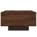 Table basse chêne marron 55x55x31 cm bois d'ingénierie - Photo n°5