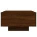 Table basse chêne marron 55x55x31 cm bois d'ingénierie - Photo n°6