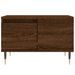 Table basse chêne marron 55x55x36,5 cm bois d'ingénierie - Photo n°5