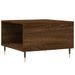 Table basse chêne marron 55x55x36,5 cm bois d'ingénierie - Photo n°8