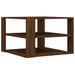 Table basse chêne marron 59,5x59,5x40 cm bois d'ingénierie - Photo n°2