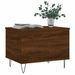 Table basse Chêne marron 60x44,5x45 cm Bois d'ingénierie - Photo n°4