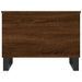 Table basse Chêne marron 60x44,5x45 cm Bois d'ingénierie - Photo n°6