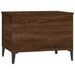 Table basse Chêne marron 60x44,5x45 cm Bois d'ingénierie - Photo n°6