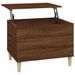 Table basse Chêne marron 60x44,5x45 cm Bois d'ingénierie - Photo n°1