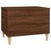 Table basse Chêne marron 60x44,5x45 cm Bois d'ingénierie - Photo n°6