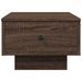 Table basse chêne marron 60x45x31 cm bois d'ingénierie - Photo n°4