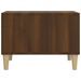 Table basse Chêne marron 60x50x36,5 cm Bois d'ingénierie - Photo n°6